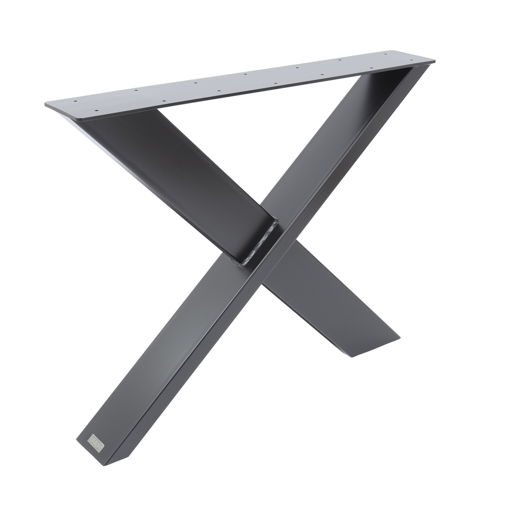 Tischgestell X 120/40 Schwarz matt | Einzeln