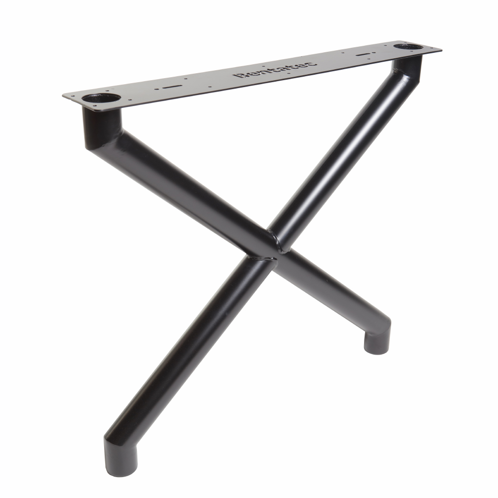 Tischgestell X 60er Rundrohr Schwarz matt Einzeln