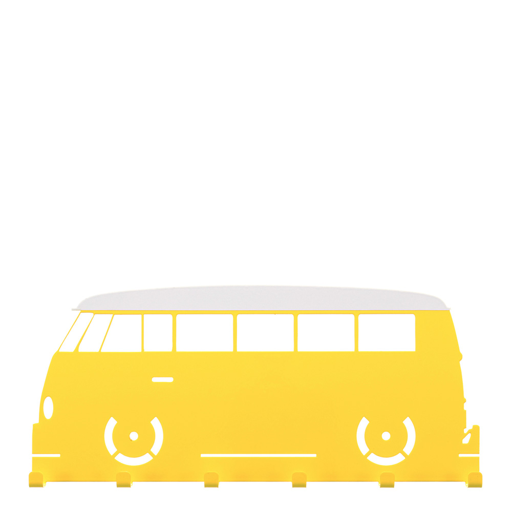 Schlüsselbrett "VW T1 Fensterbus" Gelb/Weiß