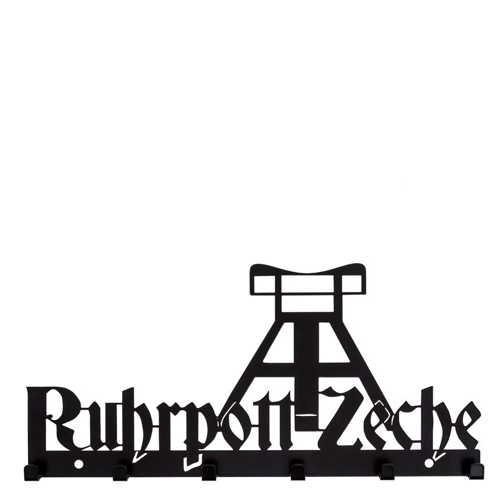 Schlüsselbrett "Ruhrpott-Zeche" schwarz 