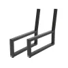 Artikelbild 1 des Artikels “Lounge Bankgestell mit Lehne 60/40 Schwarz, RAL 9005 | Im Set (2x)“
