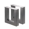 Artikelbild 1 des Artikels “Bankgestell U 80/80 Schwarz matt | Im Set (2x)“
