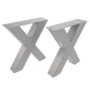 Artikelbild 1 des Artikels “Bankgestell X 80/80 Anthrazit DB703 | Im Set (2x)“