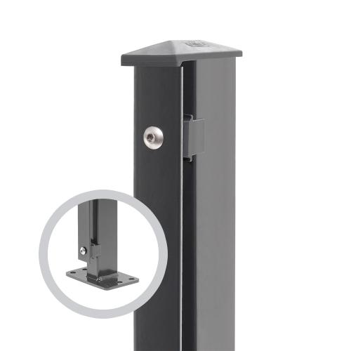 Artikelbild des Artikels “Zaunpfosten Typ 1 anthrazit RAL 7016 | 1830 | Zum Aufdübeln | Standard“