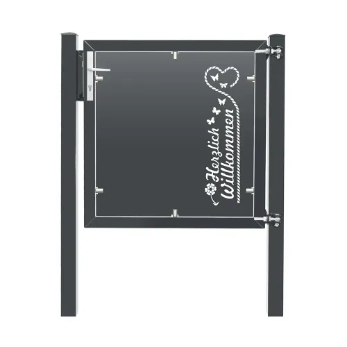 Artikelbild des Artikels “Design-Tor DT06 Anthrazit RAL 7016 | 1030  | 1000  | 1 flügelig“