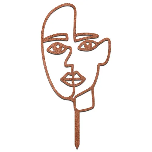 Artikelbild des Artikels “Gartenstecker Female Face Lineart “