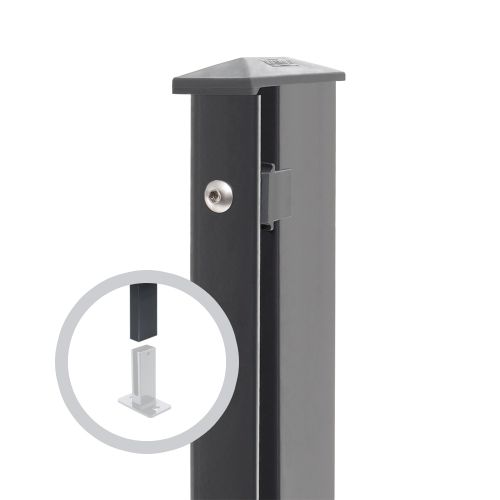 Artikelbild des Artikels “Zaunpfosten Typ 1 anthrazit RAL 7016 | 630 | Gekürzt | Standard“