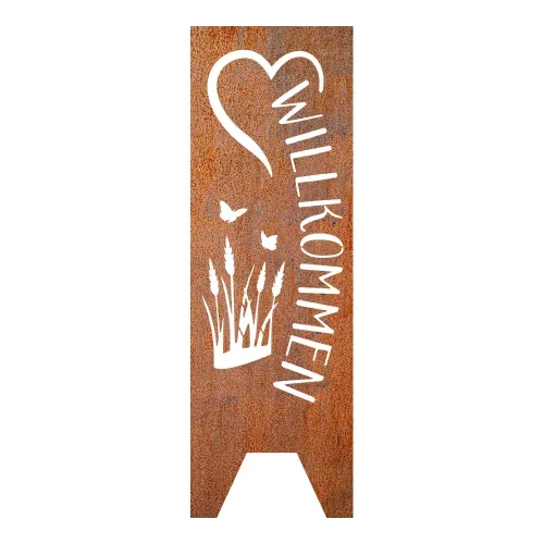 Artikelbild des Artikels “Gartenstele - Willkommen “