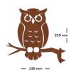  Artikelbild 2 des Artikels “Baumstecker Eule auf Ast “