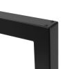  Artikelbild 2 des Artikels “Tischgestell U 80/80 Schwarz matt | Im Set (2x)“