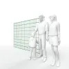 Artikelbild 3 des Artikels “DV Doppelstabmatte 8/6/8 moosgrün RAL 6005 | 1830“