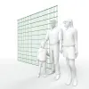Artikelbild 3 des Artikels “Doppelstabmatte 6/5/6 moosgrün RAL 6005 | 2430“