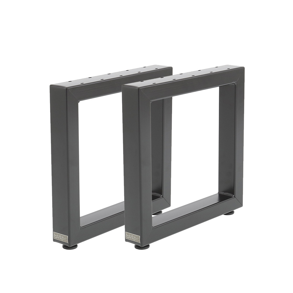 Artikelbild 1 des Artikels “Bankgestell ohne Lehne 60/40 Schwarz, RAL 9005 | Im Set (2x)“