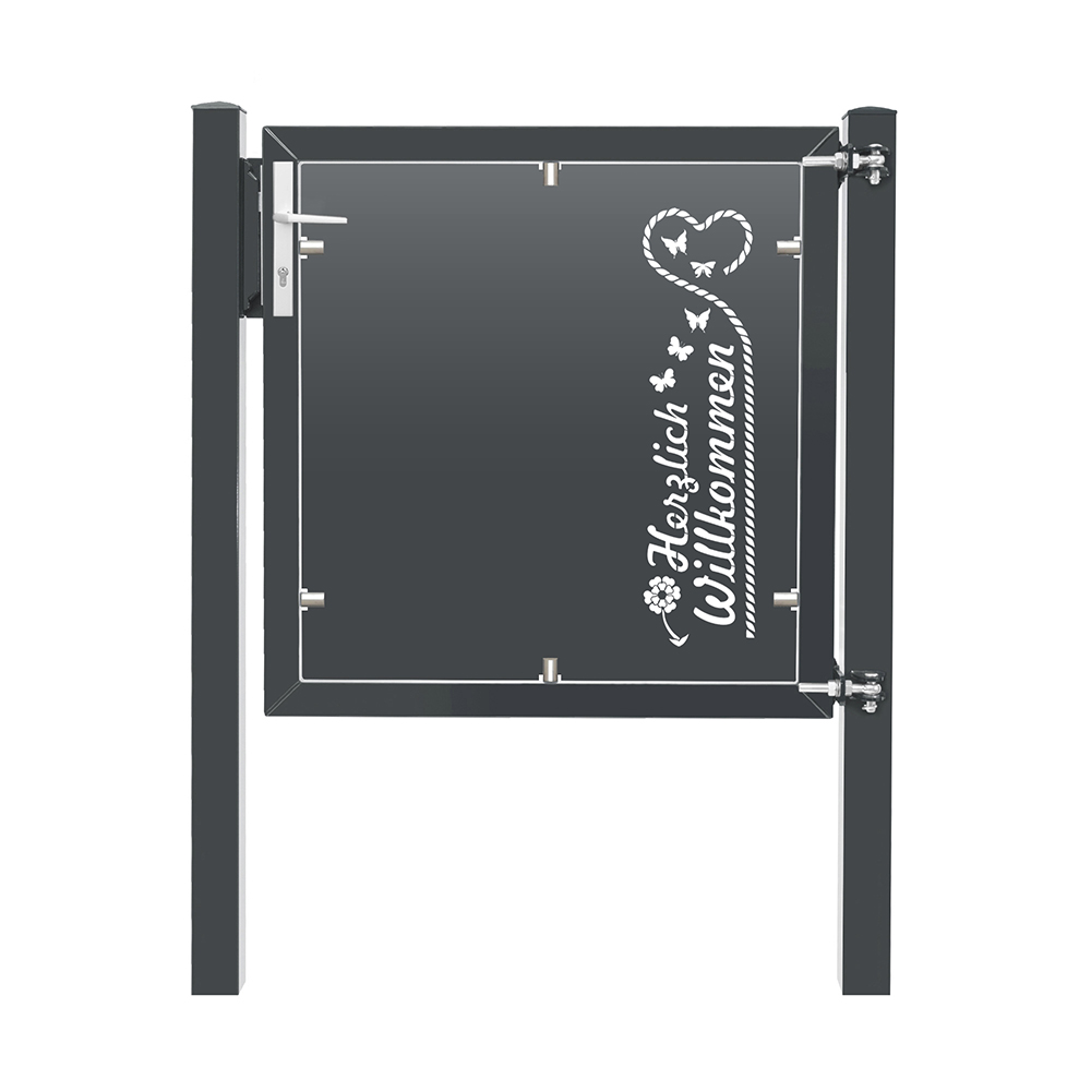  Artikelbild 1 des Artikels “Design-Tor DT06 Anthrazit RAL 7016 | 1030  | 1000  | 1 flügelig“