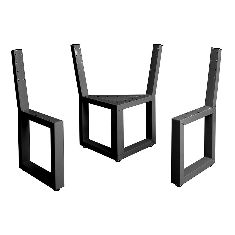  Artikelbild 1 des Artikels “Eckbankgestell mit Lehne Schwarz, RAL 9005 | Im Set (3-teilig)“