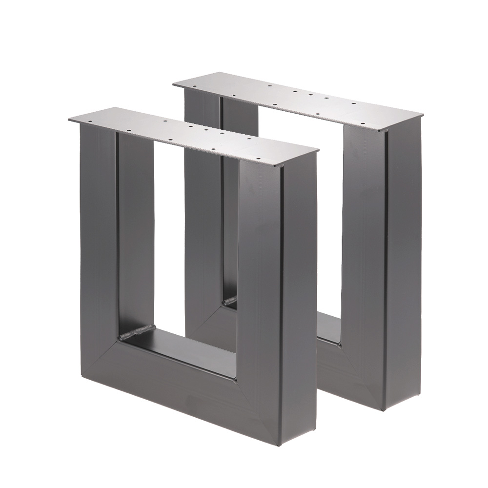 Artikelbild 1 des Artikels “Bankgestell U 80/80 Schwarz matt | Im Set (2x)“