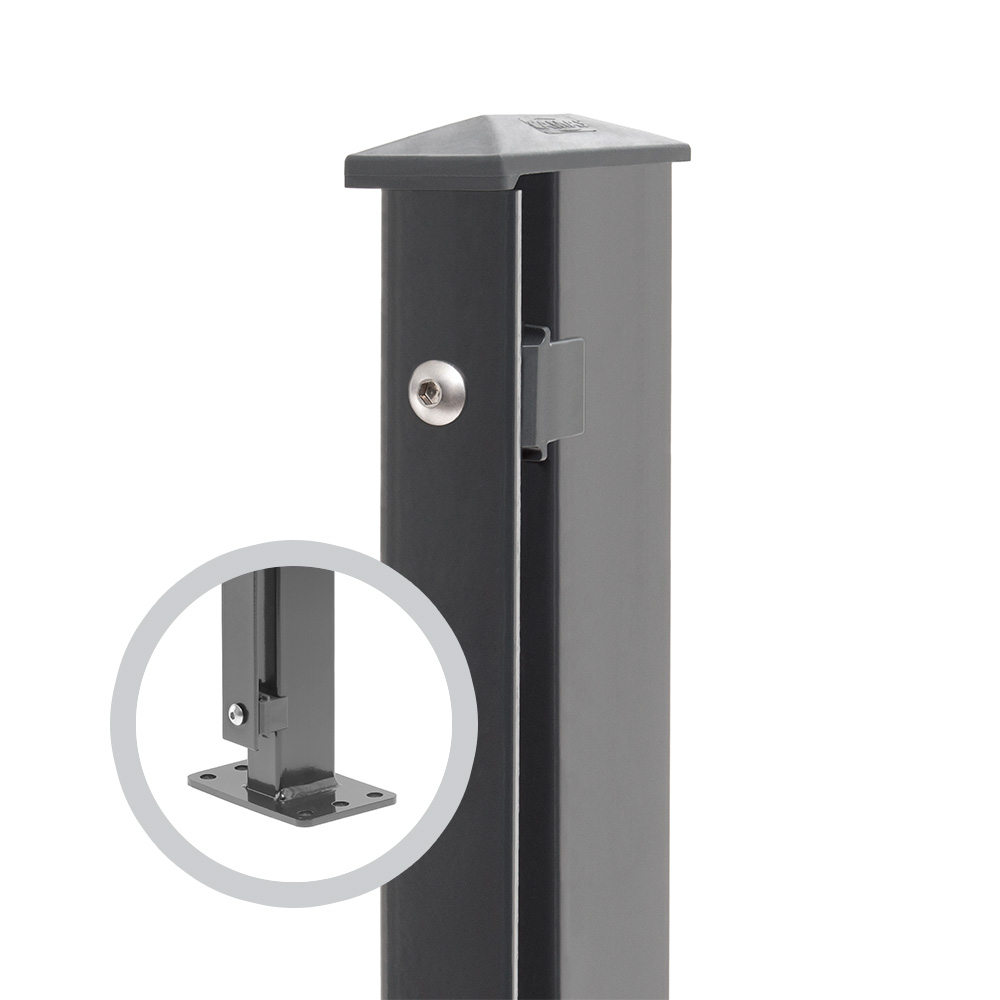  Artikelbild 1 des Artikels “Zaunpfosten Typ 1 anthrazit RAL 7016 | 1830 | Zum Aufdübeln | Standard“