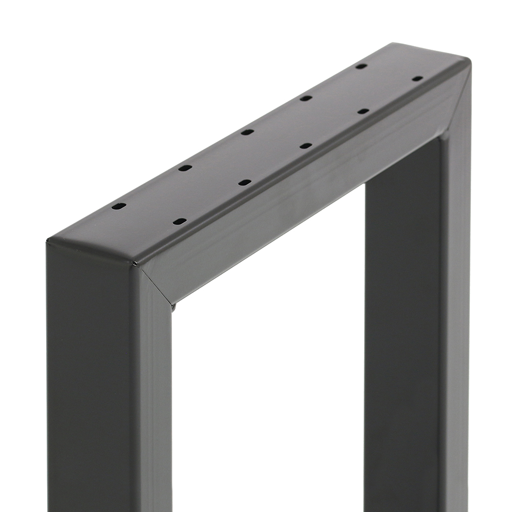 Artikelbild 2 des Artikels “Bankgestell ohne Lehne 60/40 Schwarz, RAL 9005 | Im Set (2x)“
