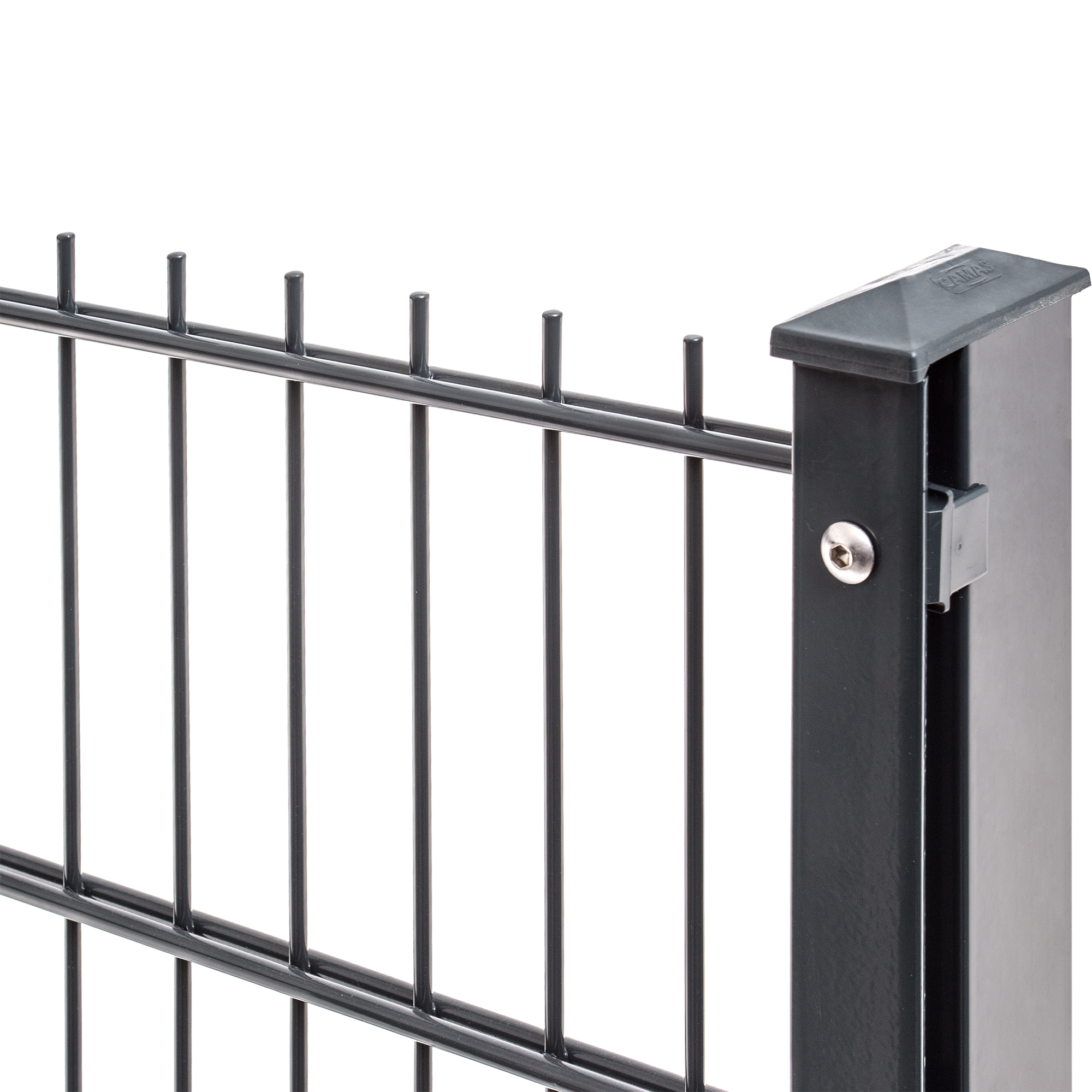  Artikelbild 2 des Artikels “Zaunpfosten Typ 1 anthrazit RAL 7016 | 630 | Gekürzt | Standard“