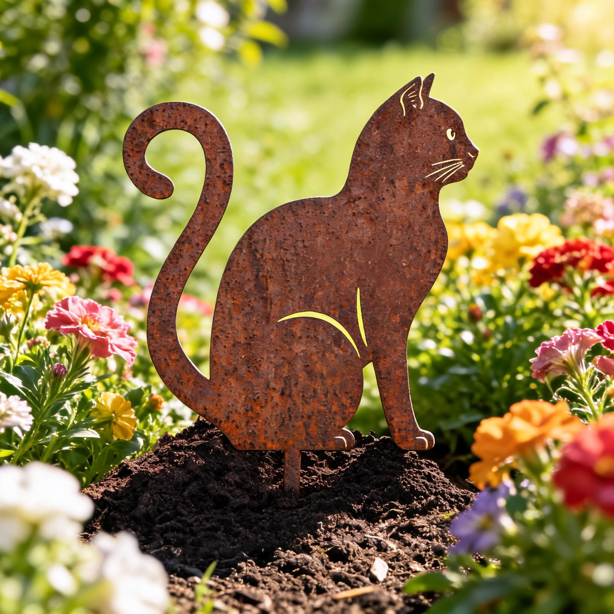 Artikelbild 2 des Artikels “Gartenstecker Katze Kiki “