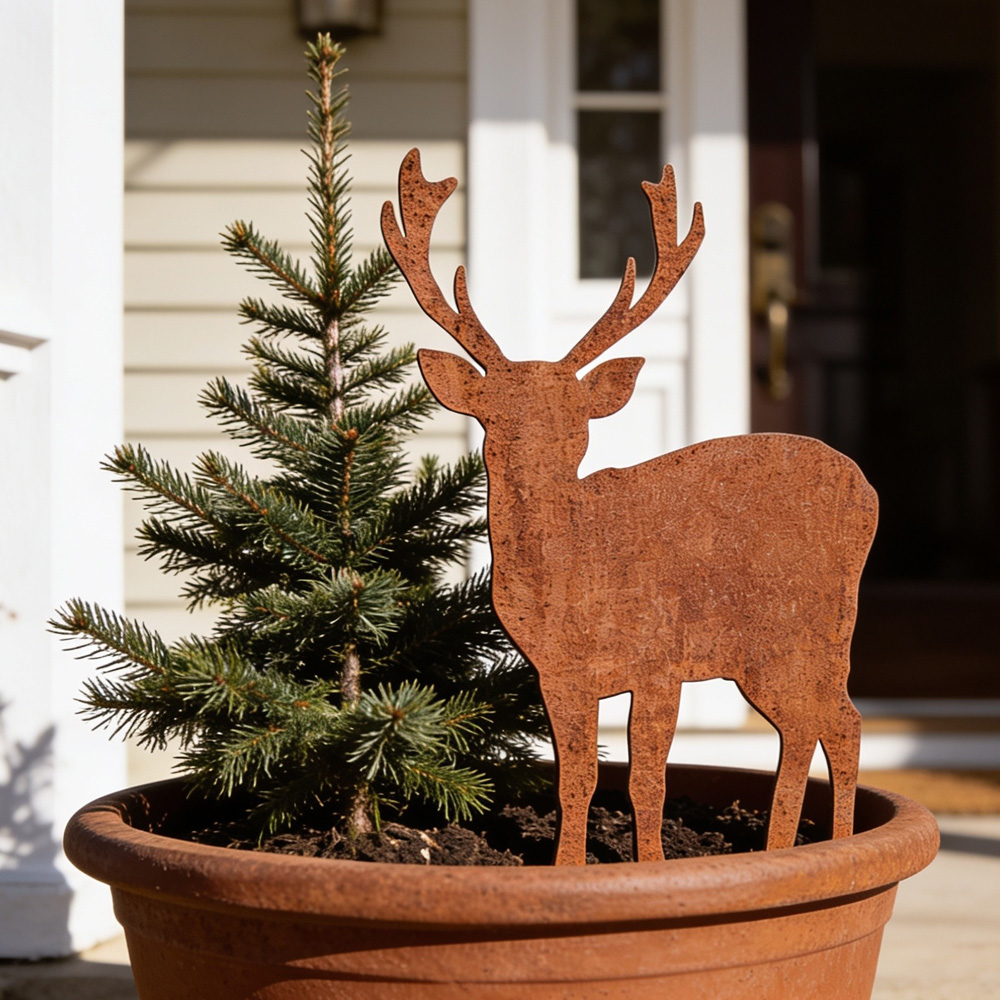 Artikelbild 2 des Artikels “Gartenstecker Rentier Blitzen “