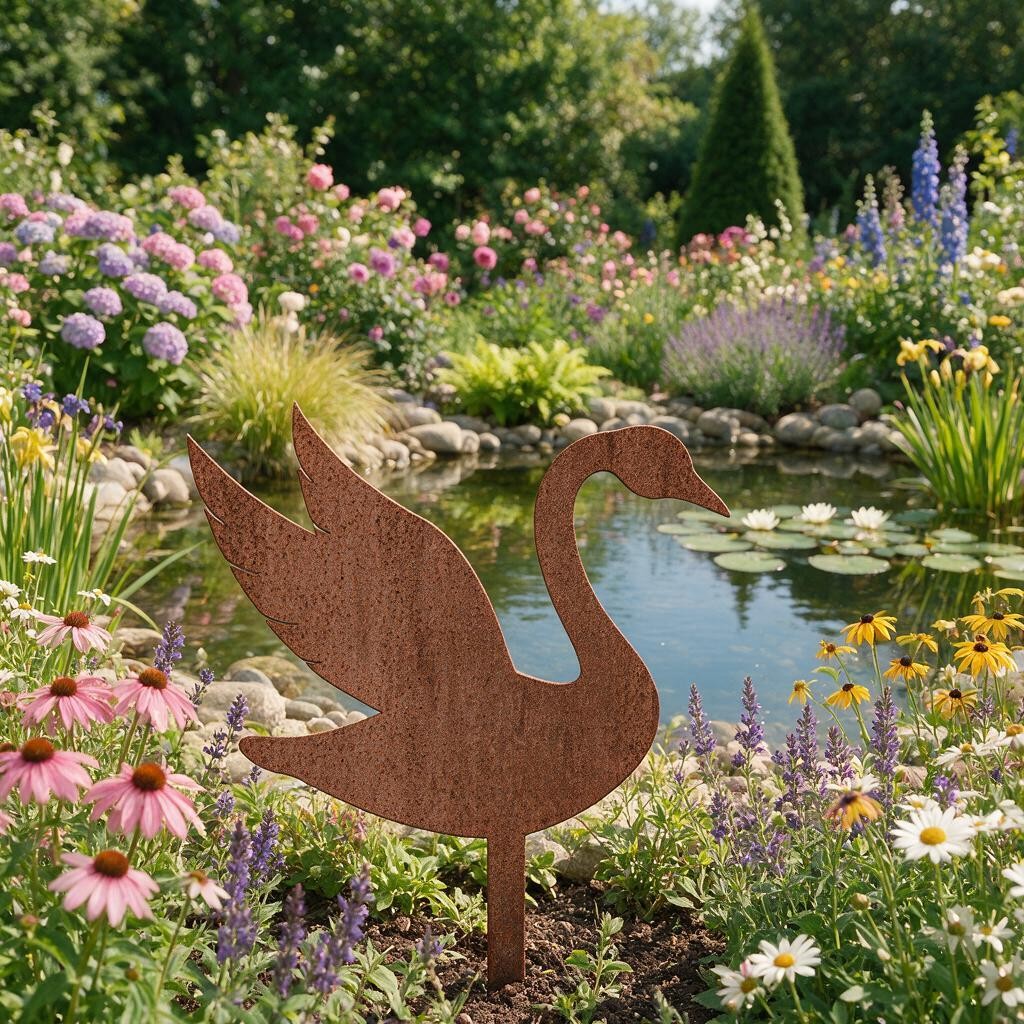 Artikelbild 2 des Artikels “Gartenstecker Schwan Elara “