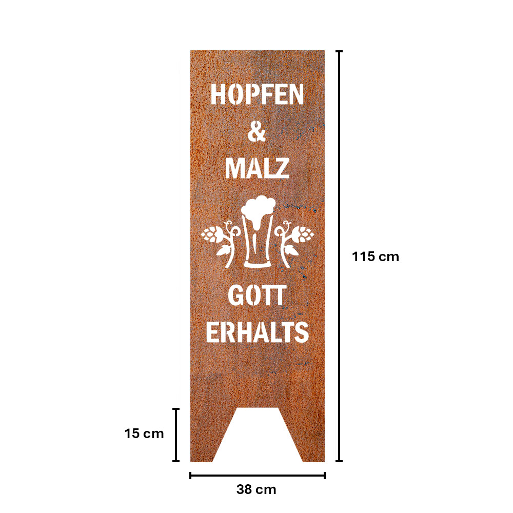 Artikelbild 2 des Artikels “Gartenstele - Hopfen und Malz “