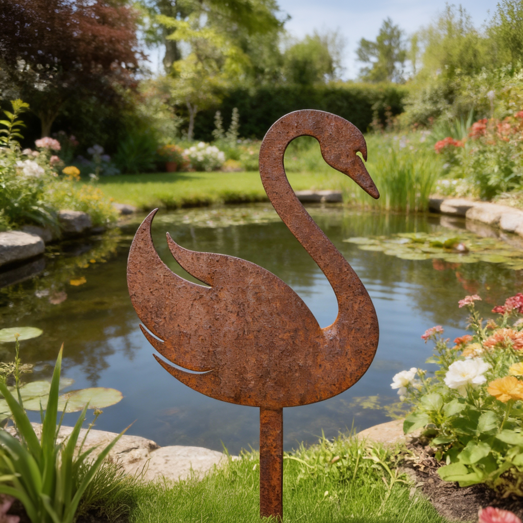 Artikelbild 2 des Artikels “Gartenstecker Schwan Selene “