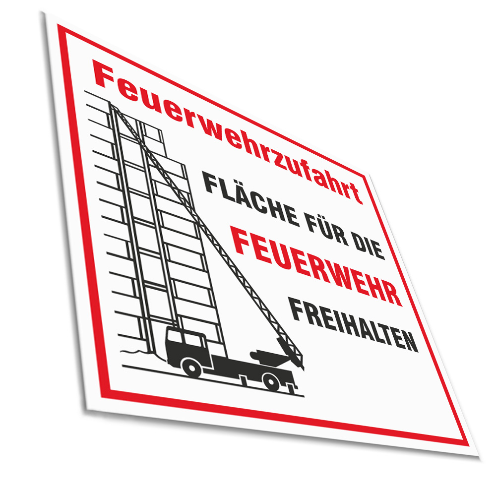 Artikelbild 2 des Artikels “Hinweisschild eckig, Feuerwehrzufahrt “