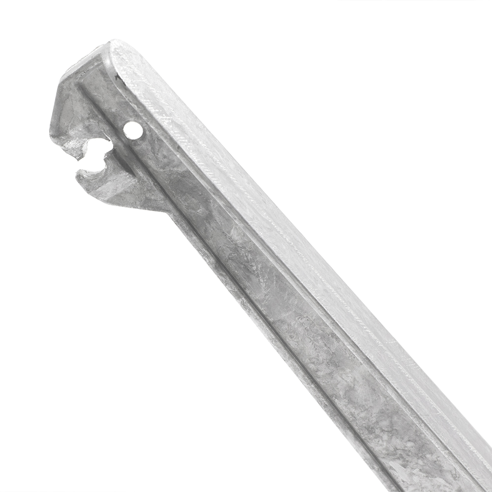 Artikelbild 2 des Artikels “Stacheldrahtausleger Pfostenaufsatz gerade alu silber“