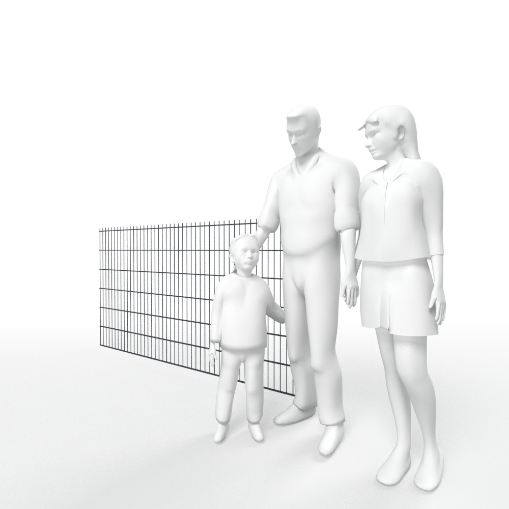  Artikelbild 3 des Artikels “Doppelstabmatte 8/6/8 anthrazit RAL 7016 | 1230 “