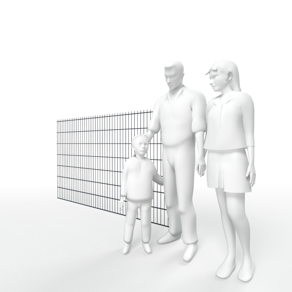  Artikelbild 3 des Artikels “DV Doppelstabmatte 8/6/8 anthrazit RAL 7016 | 1430“