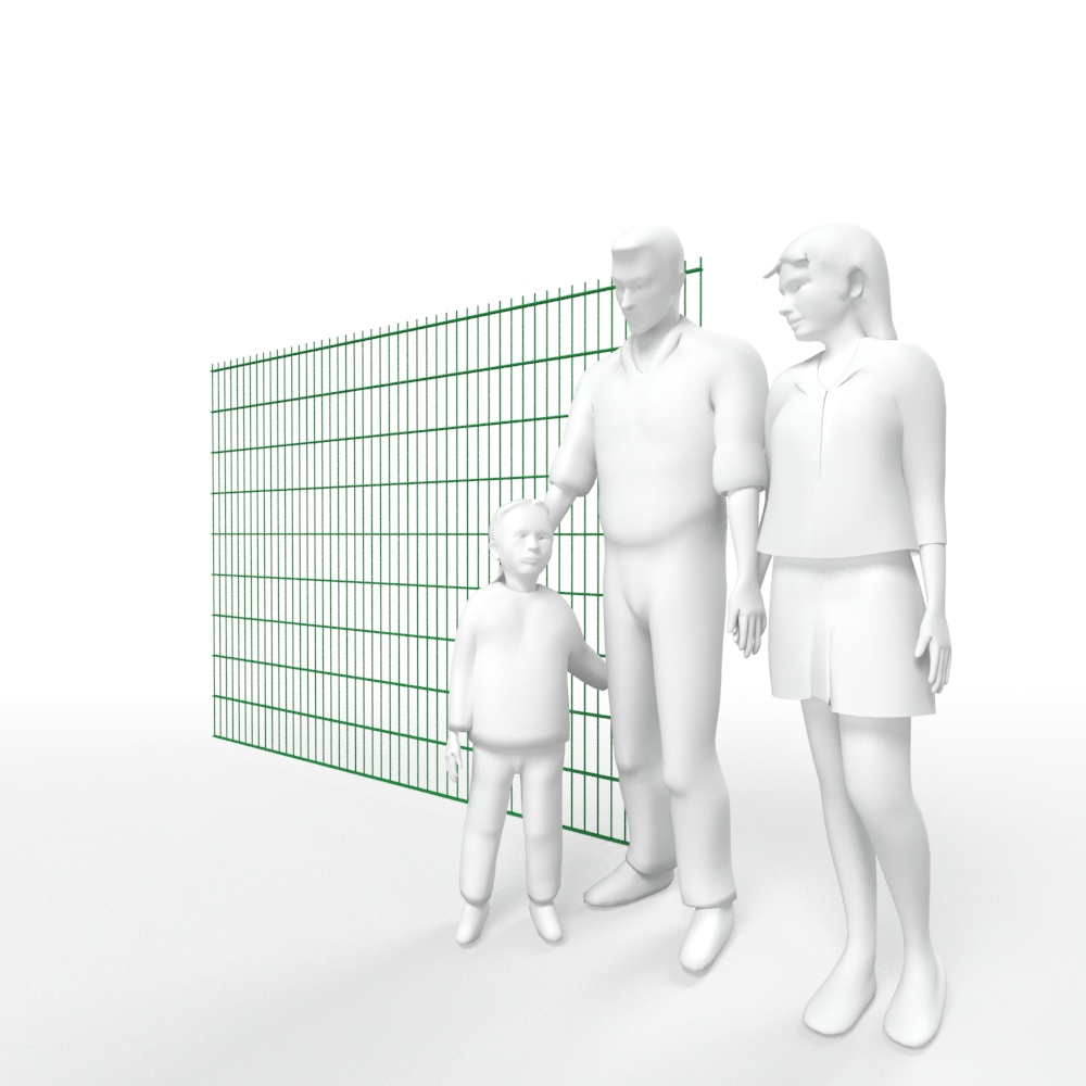  Artikelbild 3 des Artikels “DV Doppelstabmatte 8/6/8 moosgrün RAL 6005 | 1830“