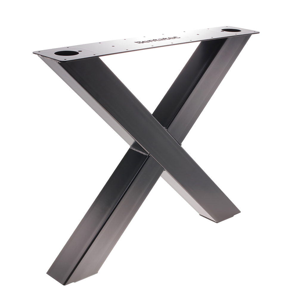  Artikelbild 4 des Artikels “Tischgestell X 100/100 Schwarz matt | Im Set (2x)“