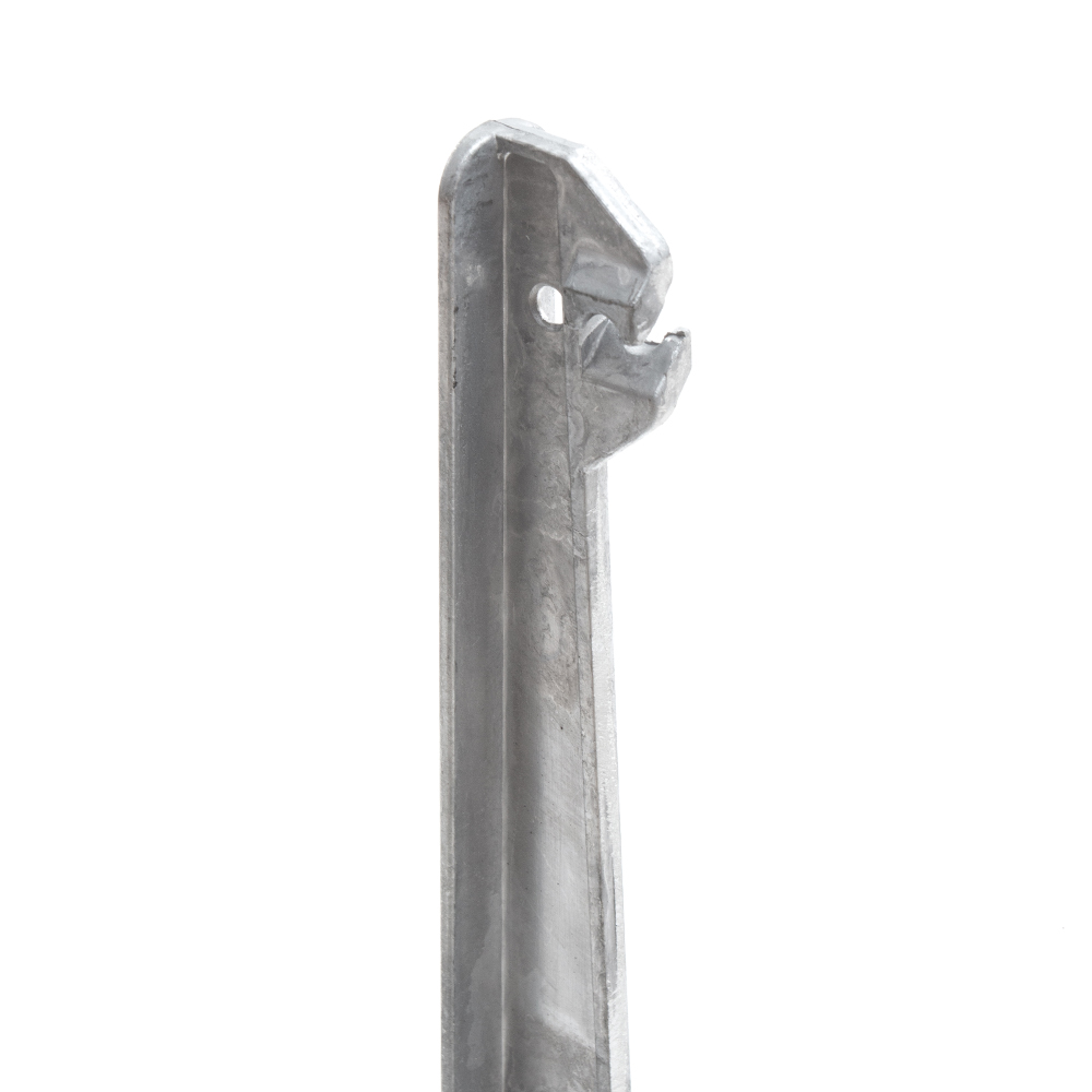 Artikelbild 4 des Artikels “Stacheldrahtausleger Pfostenaufsatz gerade alu silber“